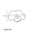 304 Stainless Steel Spiral Geometric Upper Arm Cuff Bangles for Women WGCF51B-08-1