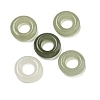 Natural Nephrite Jade/Hetian Jade Ring Charms G-H036-05-1