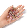 Baking Painted Crackle Glass Beads Strands G-YWC0001-01-4