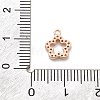 925 Sterling Silver Micro Pave Clear Cubic Zirconia Charms STER-A034-02B-RG-3