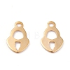 201 Stainless Steel Charms STAS-B001-09G-1