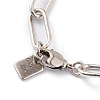 Brass Paperclip Chain Bracelets LS-BJEW-H537-10AS-2