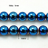 Non-Magnetic Synthetic Hematite Beads Strands G-C019-6mm-1