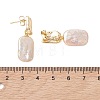 Rectangle Natural Keshi Pearl Dangle Stud Earrings EJEW-JE06975-3
