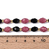 Natural Obsidian & Rhodonite Beads Strands G-N358-04A-04-5