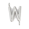304 Stainless Steel Letter Connector Charms STAS-M108-01P-23-1