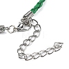 Braided PU Leather Cord Bracelet Making AJEW-JB00032-4
