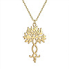 304 Stainless Steel Laser Cut Pendant Necklaces FS-WGA4904-29-1