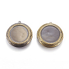 Brass Locket Pendants LS-KK-P177-01AB-1