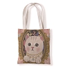 Cat Pattern Canvas Women's Tote Bags PW-WGA189E-04-1