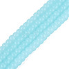 Imitation Jade Glass Beads Strands GLAA-NH0002-A01-B01-1
