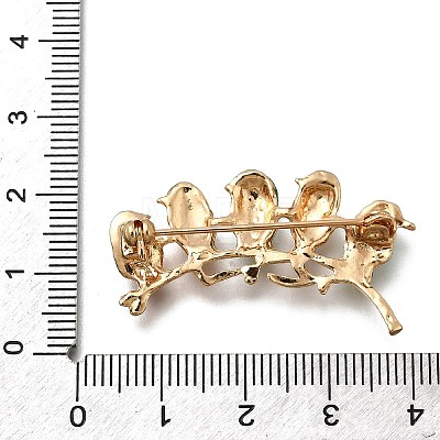 Zinc Alloy Enamel Rhinstone Brooches JEWB-V001-03A-01-1