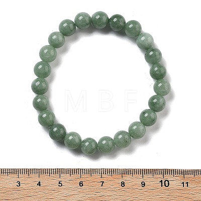 Natural Chalcedony Beaded Stretch Bracelets for Women Men BJEW-F483-04-1