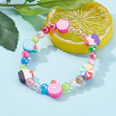 Stretch Kids Bracelets BJEW-JB06326-01-1