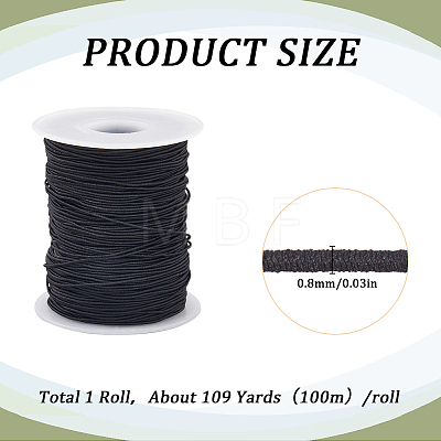 1 Roll 100M Polyester Elastic Cord OCOR-SC0001-10A-02-1