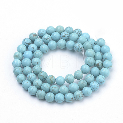 Synthetic Turquoise Beads Strands X-G-Q953-02-8mm-1