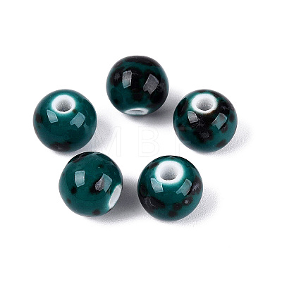 Vintage Handmade Porcelain Beads PORC-Q006-13A-10-1