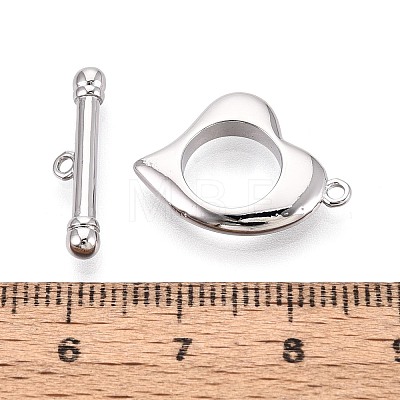 6Pcs Brass Toggle Clasps KK-T073-44P-1