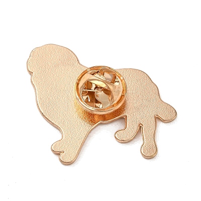 Black Golden Zinc Alloy Brooches JEWB-O014-01-1