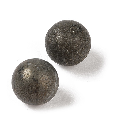 Natural Pyrite No Hole Sphere Beads G-K353-04D-40-1