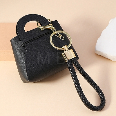 Imitation Leather Mini Tote Bag Keychain PW-WG409F5-02-1