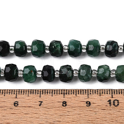Natural Fuchsite Beads Strands G-T144-A01-07-1