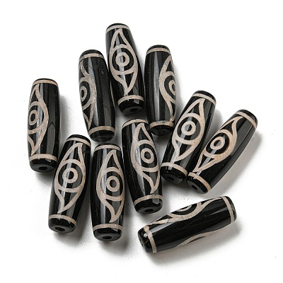 Tibetan Style dZi Beads Strands G-P526-B13-1