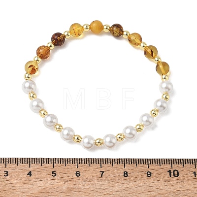 Women's Natural & Synthetic Shell Bracelets BJEW-JB13725-1