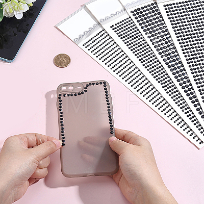 4 Sheets 4 Styles Acrylic Self Adhesive Stickers DIY-GF0014-71D-1