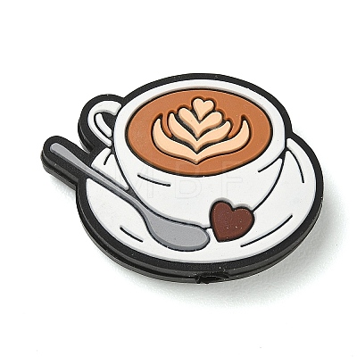 Coffee Theme Silicone Beads SL-CBACE28-01E-1