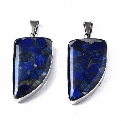 Natural Lapis Lazuli Pendants G-T128-05A-1