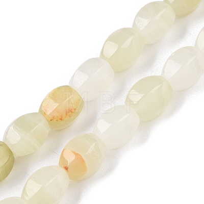 Natural Golden Silk Jade Beads Strands G-T138-78-1