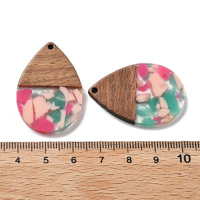 Resin and Walnut Pendants FIND-R051-15C-1