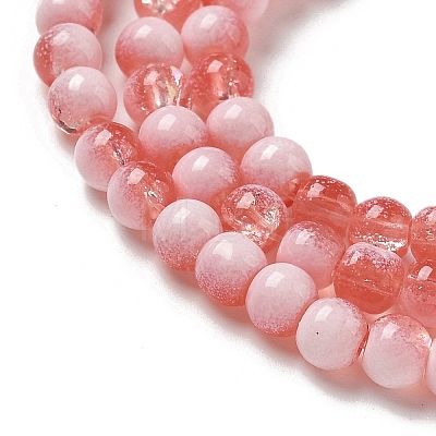 Crackle Glass Beads Strands GLAA-U001-4mm-13-1