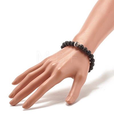 Tibetan DZi Mala Bead Bracelets Set BJEW-JB07468-1