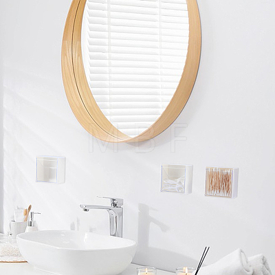 Square Plastic Bathroom Wall Mounted Display Stands AJEW-WH0077-154-1