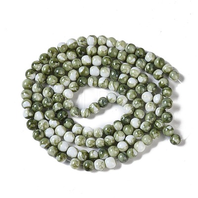 Baking Paint Glass Bead Strands GLAA-H031-01A-13-1