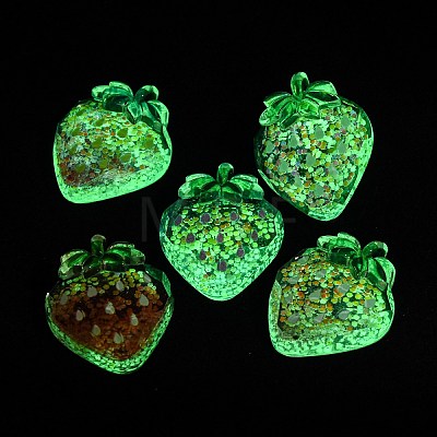 Luminous Transparent Resin Cabochons CRES-V001-02-1