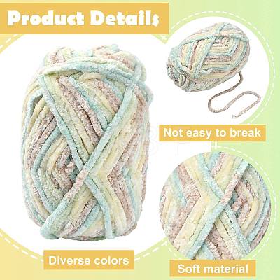 Soft Crocheting Polyester Yarn YCOR-FZC0001-01C-1