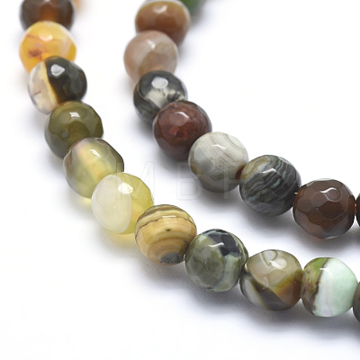 Natural Agate Beads G-J371-12-6mm-1