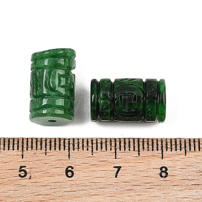 Dyed Natural Myanmar Jade Burmese Jade Carved Beads GG-CBAC08B-01A-1