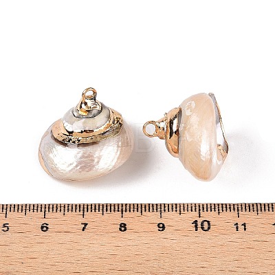 Natural Sea Shell Pendants SSHEL-N038-59-1