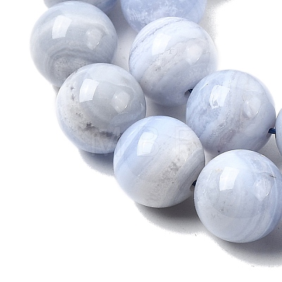 Natural Blue Lace Agate Beads Strands G-G344-A06-12mm-1