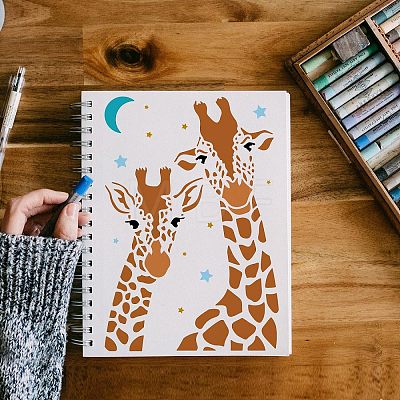 Large Plastic Reusable Drawing Painting Stencils Templates DIY-WH0202-391-1