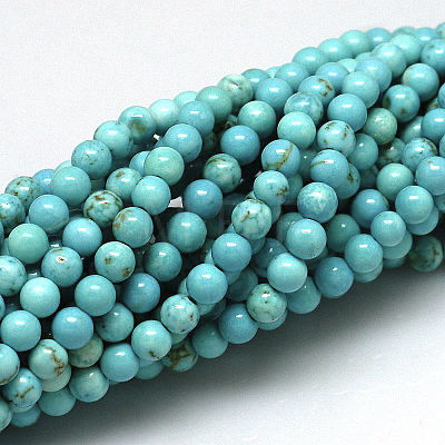 Natural Magnesite Beads Strands TURQ-G103-10mm-01-1