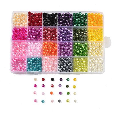 DIY Acrylic & PP Plastic Pearl Beads Jewelry Making Finding Kit DIY-L073-05C-1