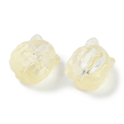 Transparent Spray Paint Glass Beads X1-GLAA-H035-01G-1