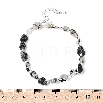 Natural Rutilated Quartz Beads Bracelets for Women BJEW-H623-02S-12-1