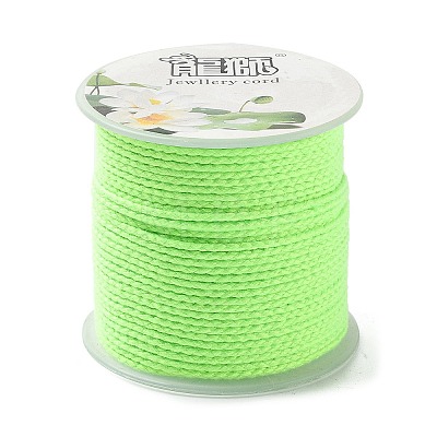 20M Polyester Braided Cord for Jewelry Making OCOR-G015-04A-16-1
