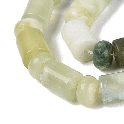 Natural Xiuyan Jade Beads Strands G-Q616-09E-02-1